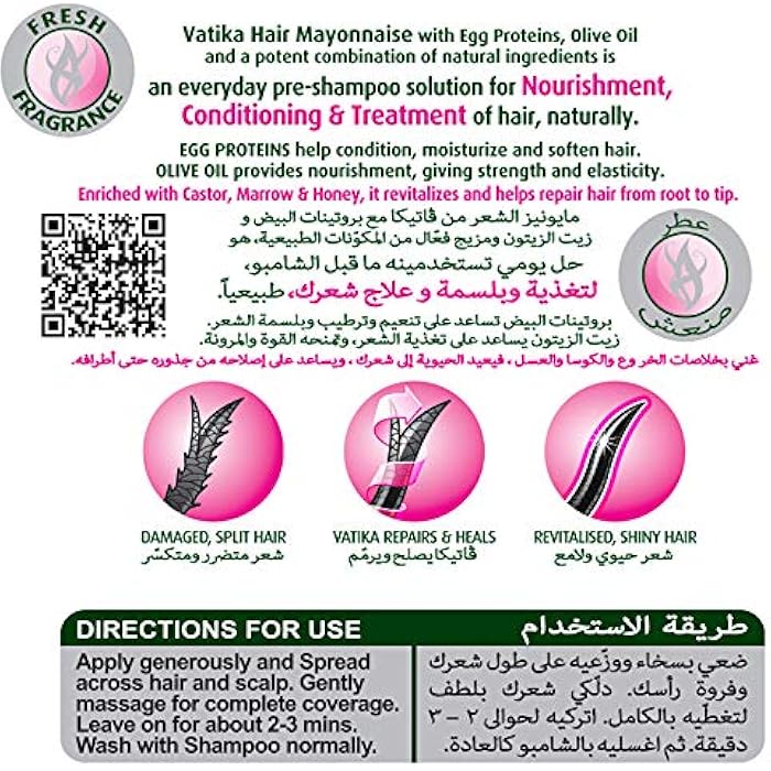 Vatika Naturals Hair Mayonnaise Moisture Treatment 500 ml - Image 4